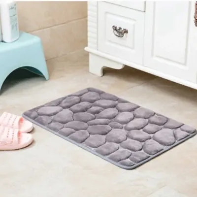 Килимок у ванну кімнату Home Styles з ефектом пам'яті антиковзкий 40х60 см Сірий 01463