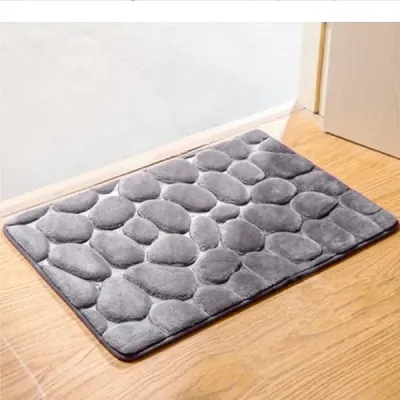 Килимок у ванну кімнату Home Styles з ефектом пам'яті антиковзкий 40х60 см Сірий 01463