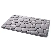 Килимок у ванну кімнату Home Styles з ефектом пам'яті антиковзкий 40х60 см Сірий 01463