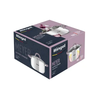 Кастрюля RINGEL Meyer 5.5 л 24 см Хром (6479361) Кастрюля RINGEL Meyer 5.5 л 24 см Хром (6479361)