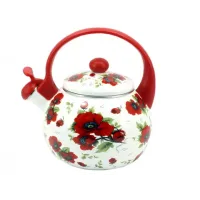 Чайник эмалированный со свистком 2,2 л Red Handle Zauberg (9/L) Чайник эмалированный со свистком 2,2 л Red Handle Zauberg (9/L)