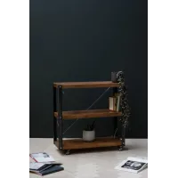 Стеллаж GoodsMetall на колесиках в стиле Лофт 700х700х200 Стеллаж GoodsMetall на колесиках в стиле Лофт 700х700х200