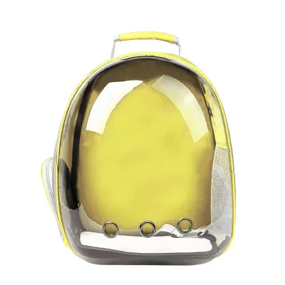 Рюкзак-переноска Taotaopets 252203 Panoramic Yellow 35*25*42cm для кошек с иллюминатором
