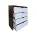 Пластиковый комод The Mix Stairs 4 ящика 40 см Венге Пластиковый комод The Mix Stairs 4 ящика 40 см Венге