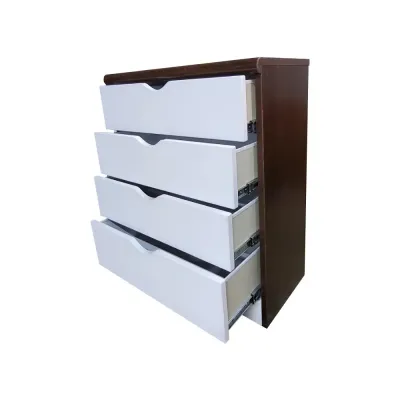 Пластиковый комод The Mix Stairs 4 ящика 60 см Венге