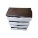 Пластиковый комод The Mix Stairs 4 ящика 60 см Венге