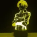 Настольный светильник-ночник Леви Аккерман Атака на Титанов настольная 3D Лампа 16 Цветов USB - Attack on Titan (12506)