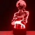 Настольный светильник-ночник Леви Аккерман Атака на Титанов настольная 3D Лампа 16 Цветов USB - Attack on Titan (12506)