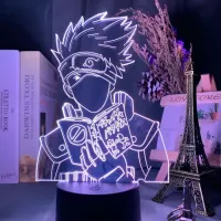 Настольный светильник-ночник Какаши Хатаке Naruto настольная 3D Лампа PUBG16 Цветов (7708)
