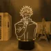 Настільний світильник-нічник Fan Girl Jujutsu Kaisen Sorcery Fight Чорний (12761)