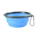 Бутылка с двумя секциями Dexas Pet Meal для воды и корма 720 мл со складной миской 240 мл Голубой