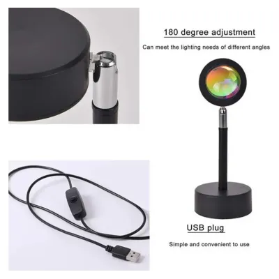 LED лампа для селфи (23см), с эффектом солнца No Brand SUN QS822 (RGB_1741) LED лампа для селфи (23см), с эффектом солнца No Brand SUN QS822 (RGB_1741)