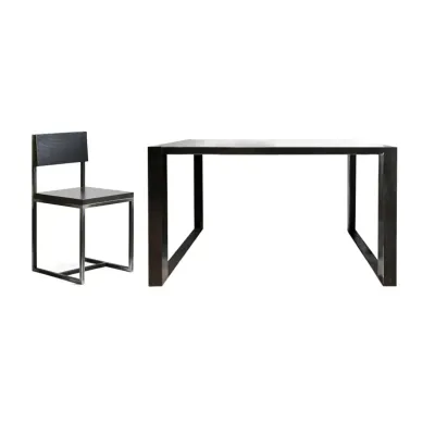 Обеденный набор мебели в стиле Loft NS-1096 780x1800x600 мм Черный