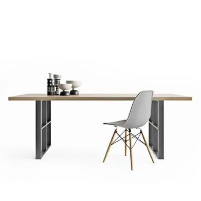 Обеденный стол в стиле Loft NS-1116 780x2000x850 мм Черный