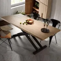 Обеденный стол в стиле Loft NS-1119 780x1600x700 мм Черный