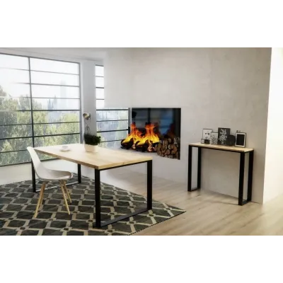 Обеденный стол в стиле Loft NS-1120 780x1800x800 мм Черный