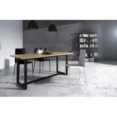 Стіл обідній у стилі Loft NS-114 780x1800x900 мм Черный Стіл обідній у стилі Loft NS-114 780x1800x900 мм Черный