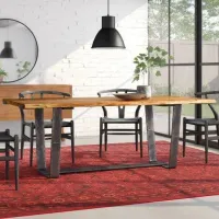 Обеденный стол в стиле Loft NS-1142 780x1900x850 мм Черный Обеденный стол в стиле Loft NS-1142 780x1900x850 мм Черный