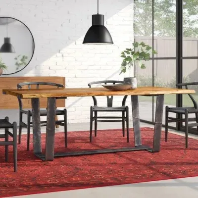 Обеденный стол в стиле Loft NS-1142 780x1900x850 мм Черный