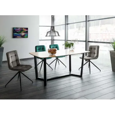 Обідній стіл у стилі Loft NS-1165 780x1600x700 мм Черный