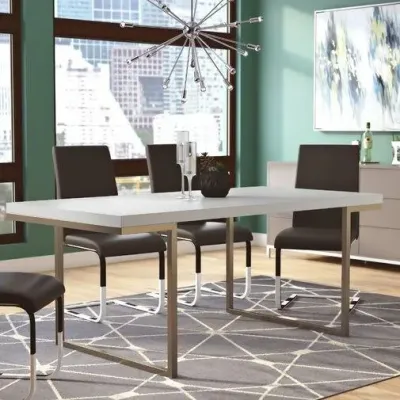 Обеденный стол в стиле Loft NS-1207 780x2020x800 мм Серый