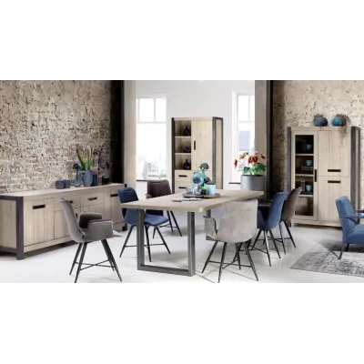 Обеденный стол в стиле Loft NS-1248 780x1600x850 мм Черный
