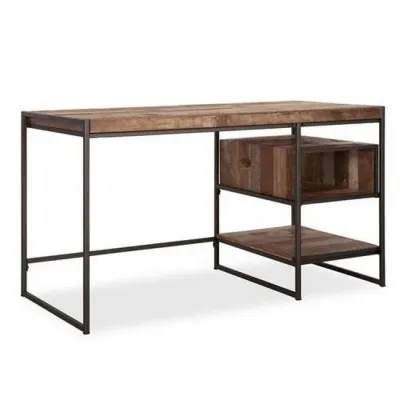 Письменный офисный стол в стиле Loft NS-1307 780x1400x700 мм Черный