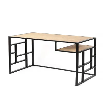 Письменный офисный стол в стиле Loft NS-1329 780x1200x600 мм Черный