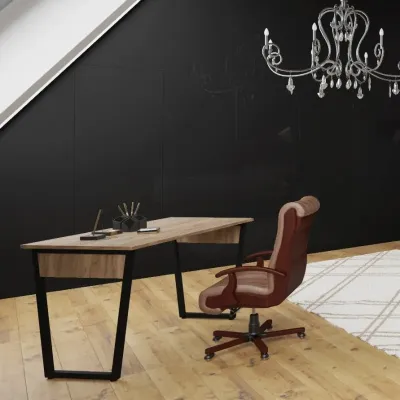 Офісний стіл в стилі Loft NS-1352 830x1200x650 мм Черный Офісний стіл в стилі Loft NS-1352 830x1200x650 мм Черный