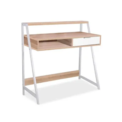 Письменный офисный стол в стиле Loft NS-1355 930x1200x600 мм Белый