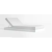 Пляжний шезлонг у стилі Loft NS-1410 2030x2000x700 мм Белый