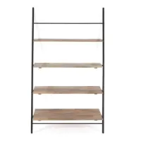 Приставной стеллаж для хранения в стиле Loft NS-1498 1810x1000x400 мм Черный