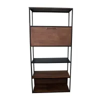 Стеллаж для хранения в стиле Loft NS-1642 2130x900x350 мм Черный