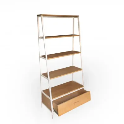 Стелаж для зберігання в стилі Loft NS-1643 1830x600x400 мм Белый Стелаж для зберігання в стилі Loft NS-1643 1830x600x400 мм Белый