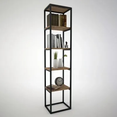 Стелаж для зберігання в стилі Loft NS-1644 1830x400x300 мм Черный