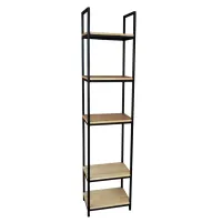 Стеллаж для хранения в стиле Loft NS-1649 2030x450x400 мм Черный Стеллаж для хранения в стиле Loft NS-1649 2030x450x400 мм Черный