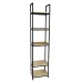 Стеллаж для хранения в стиле Loft NS-1649 2030x450x400 мм Черный