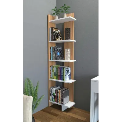 Стеллаж для хранения в стиле Loft NS-1653 1730x450x250 мм натуральный