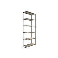 Стеллаж для хранения в стиле Loft NS-1662 1830x600x300 мм Черный