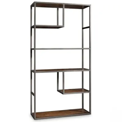 Стеллаж для хранения в стиле Loft NS-1664 1530x800x220 мм Черный