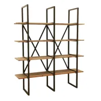 Стеллаж для хранения в стиле Loft NS-1669 1830x1400x300 мм Черный