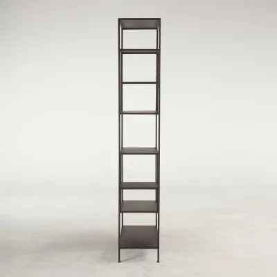 Стеллаж для хранения в стиле Loft NS-1672 2030x800x350 мм Черный Стеллаж для хранения в стиле Loft NS-1672 2030x800x350 мм Черный