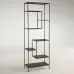 Стеллаж для хранения в стиле Loft NS-1672 2030x800x350 мм Черный
