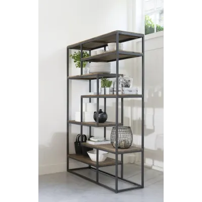 Стелаж для зберігання в стилі Loft NS-1676 1830x1200x300 мм Черный