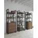 Стелаж для зберігання в стилі Loft NS-1677 2030x750x400 мм Черный Стелаж для зберігання в стилі Loft NS-1677 2030x750x400 мм Черный