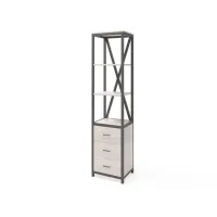 Стелаж для зберігання в стилі Loft NS-1680 2130x400x500 мм Черный Стелаж для зберігання в стилі Loft NS-1680 2130x400x500 мм Черный