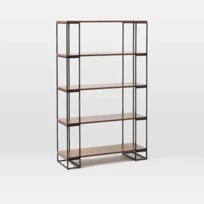 Стеллаж для хранения в стиле Loft NS-1683 1780x1000x350 мм Черный
