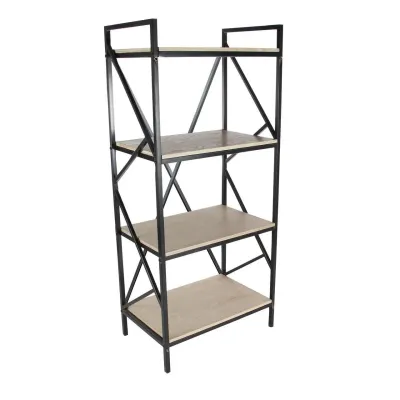 Стеллаж для хранения в стиле Loft NS-1687 1230x580x380 мм Черный Стеллаж для хранения в стиле Loft NS-1687 1230x580x380 мм Черный
