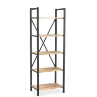 Стеллаж для хранения в стиле Loft NS-1691 1630x600x400 мм Черный