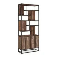 Стеллаж для хранения в стиле Loft NS-1693 2180x900x350 мм Черный